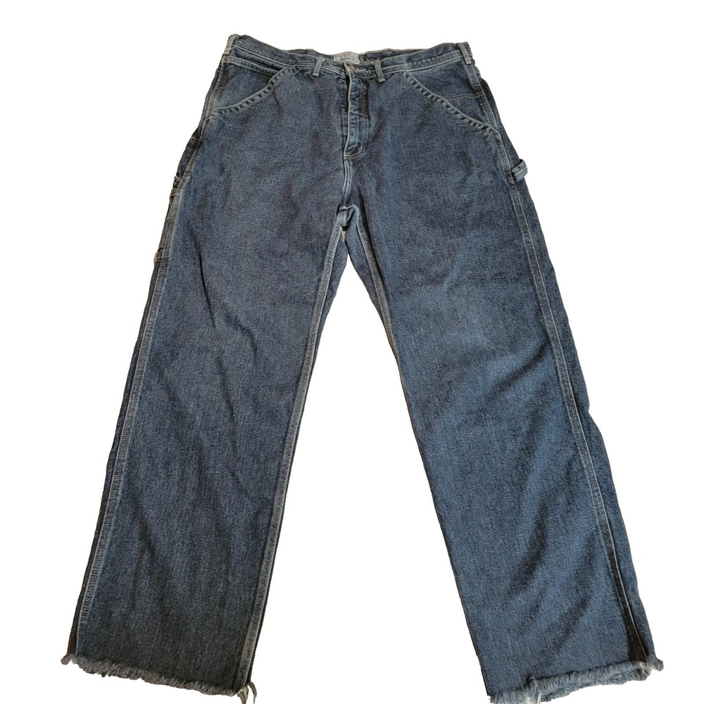 Vintage Guess Jeans Mens 38x34 100% Cotton Made USA Workwear Carpenter Pockets